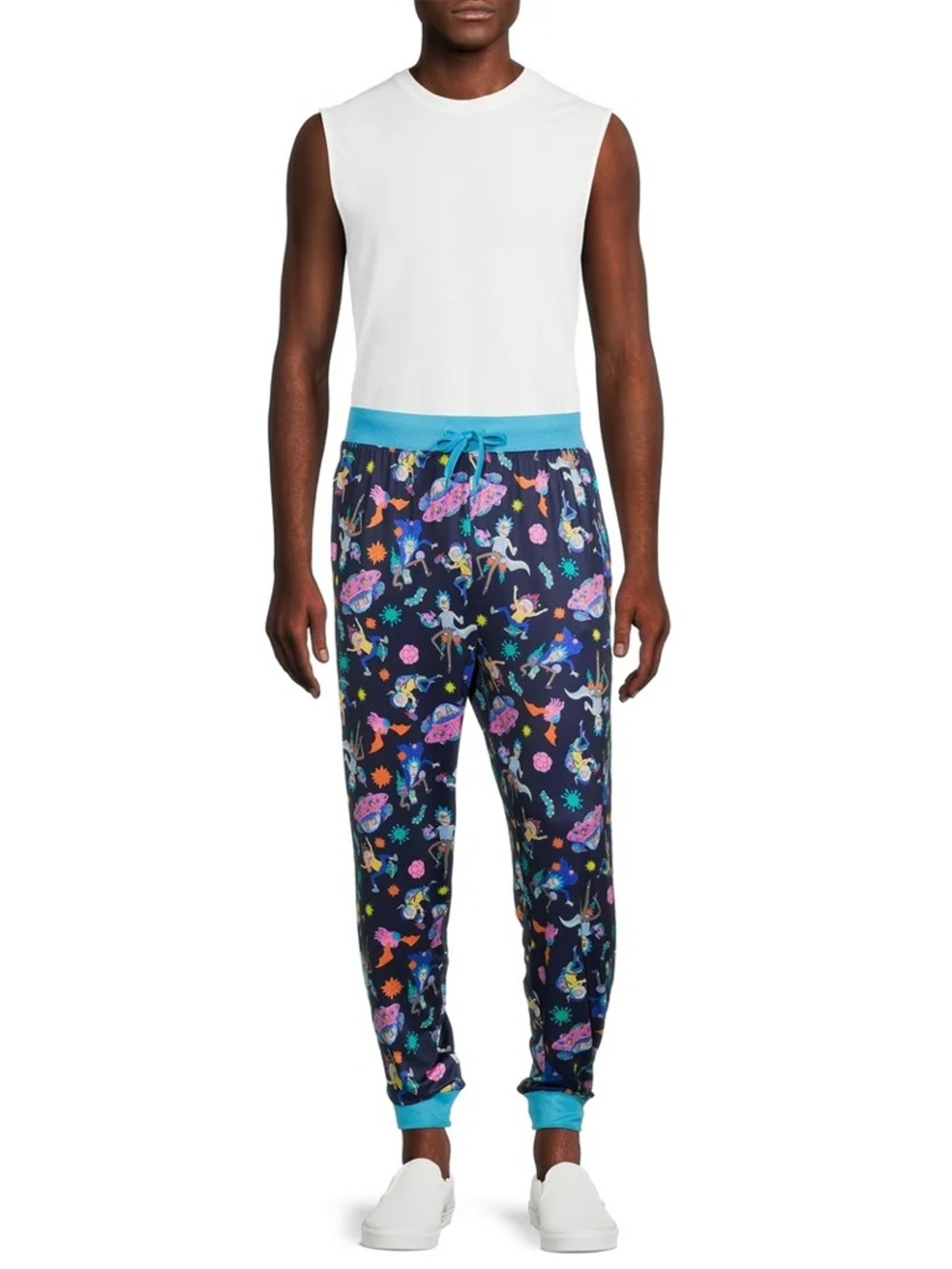 Rick and Morty Pajama Pants Adult Swim Lounge Pants Unisex Stoner Cartoon Print